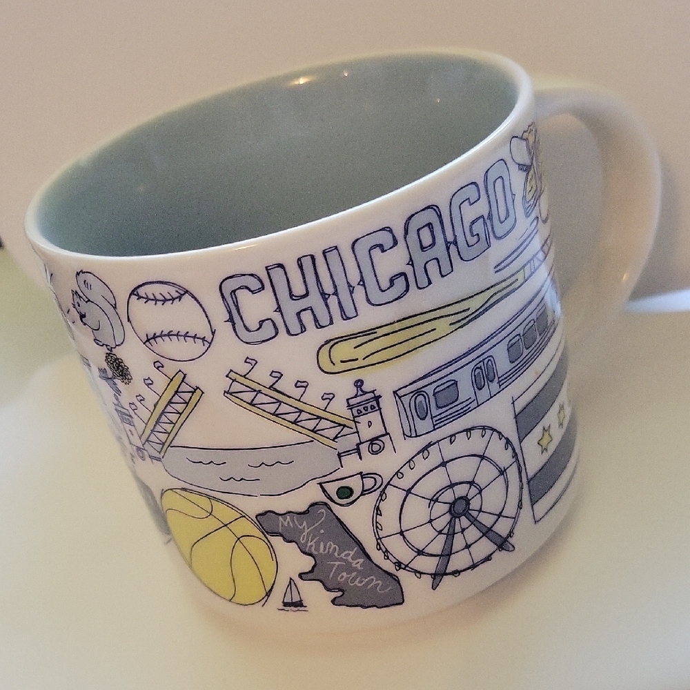 Starbucks Chicago Mug with White and Blue Design - Picture 7 of 8